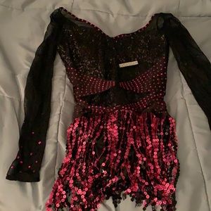 Dance dress with hair clip junior large